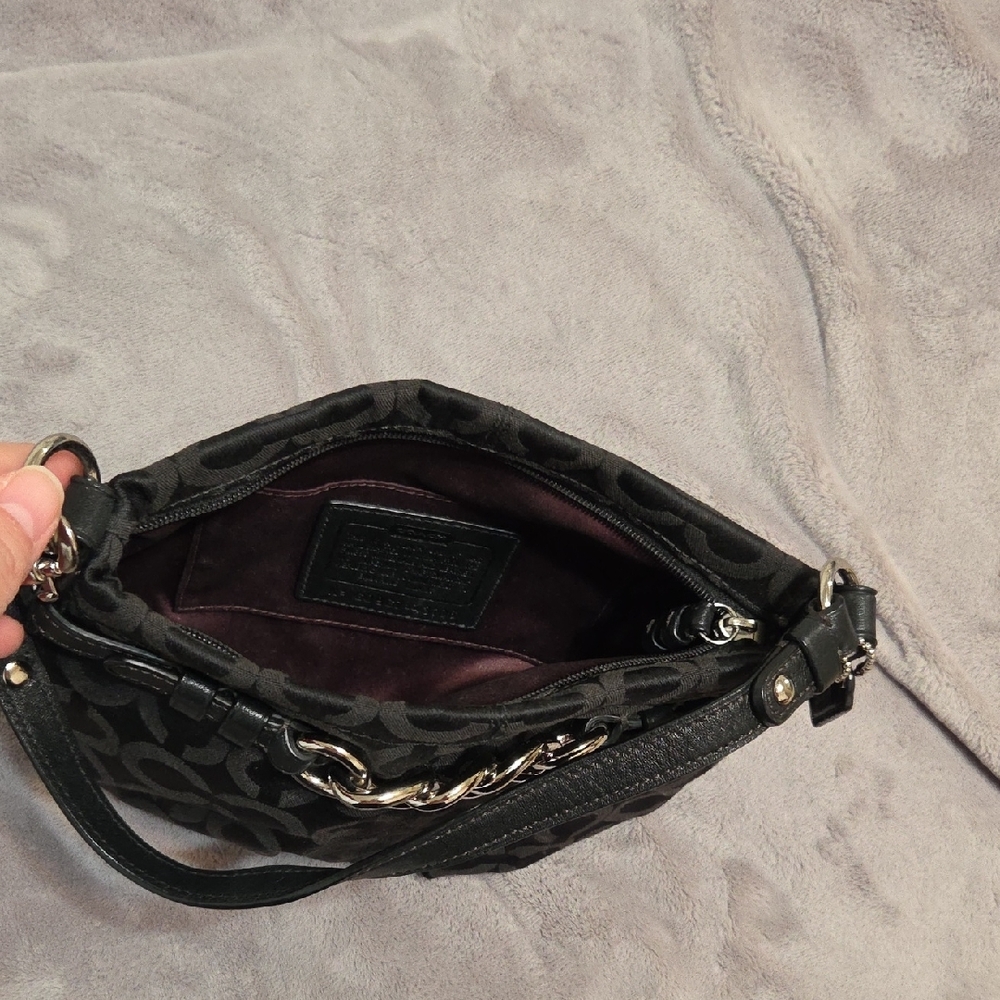 Y2K Style! Coach Black Shoulder Bag Small - Picture 4 of 8